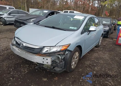 2012 Honda Civic Lx from USA, damaged, VIN 2HGFB2F56CH509899